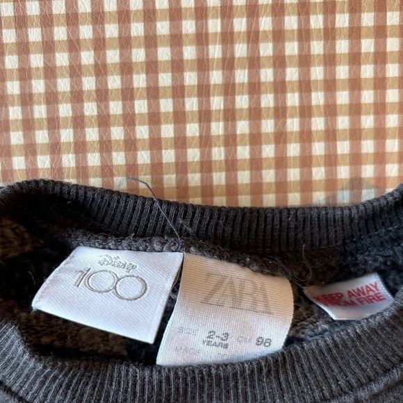 Zara Disney 100 Years of Wonder pullover baby sweatshirt. Olaf-Donald-Stitch-Rex - Picture 4 of 11